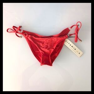 🆕 Vitamin A Ecolux No Ordinary Scrunch Butt String Bikini Bottom
